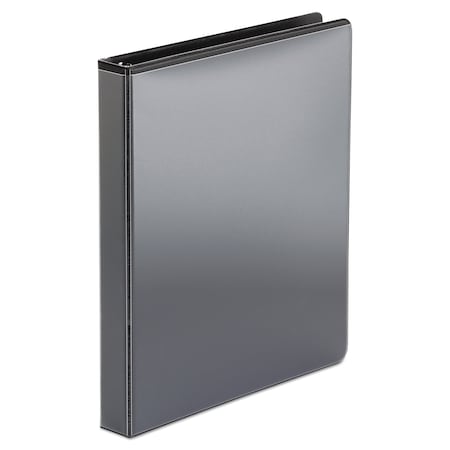 Office Impressions Economy Round Ring View Binder, 3 Rings, 1 Capacity, 11 x 8.5, Black OFF-80961